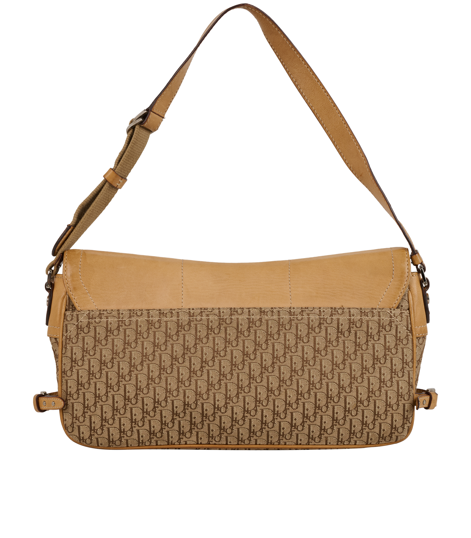 Vintage Trotter Shoulder Bag, &pound;550, Handbags, Beige, Canvas, Back view